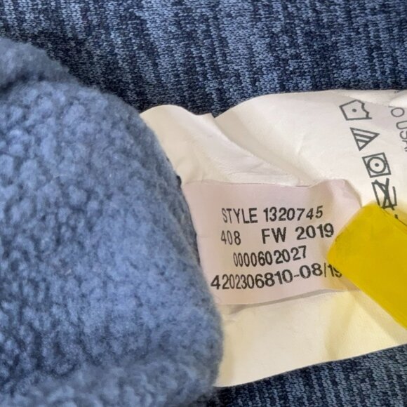 Under Armour 1/4 Quarter Zip Fleece Pullover Mens Medium M Blue Coldgear 1320745 - Picture 10 of 10